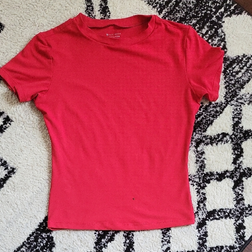2 for $5 Trendy Queen Classic Red Short Sleeve Tee